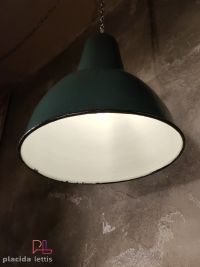 Lampada a sospensione vintage verde a collo lungo, Polonia anni '60 – miniatura 13