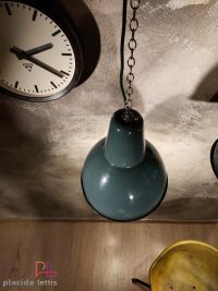 Lampada a sospensione vintage verde a collo lungo, Polonia anni '60 – miniatura 2