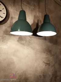 Lampada a sospensione vintage verde a collo lungo, Polonia anni '60 – miniatura 3