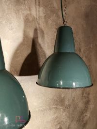 Lampada a sospensione vintage verde a collo lungo, Polonia anni '60 – miniatura 8