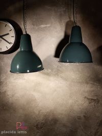 Lampada a sospensione vintage verde a collo lungo, Polonia anni '60 – miniatura 18