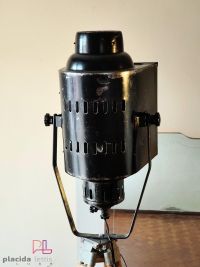 Faro da teatro vintage originale nero, parabola smaltata bianca, Bulgaria – miniatura 7