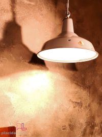 Lampada a sospensione vintage originale Benjamin RLM smaltata, anni '50 – miniatura 4