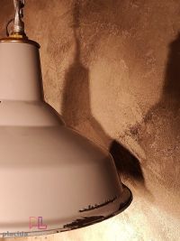 Lampada a sospensione vintage originale Benjamin RLM smaltata, anni '50 – miniatura 6