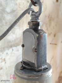 Lampada a sospensione vintage originale Mazdalux tortora, Inghilterra – miniatura 14