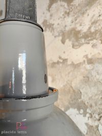 Lampada a sospensione vintage originale Mazdalux tortora, Inghilterra – miniatura 12