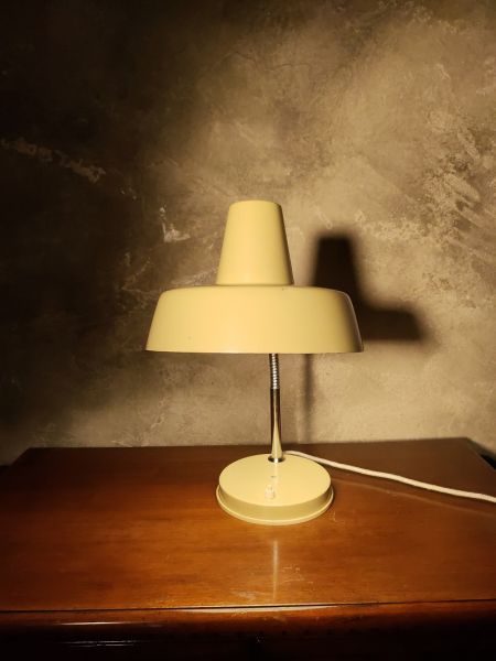 Lampada industriale da scrivania anni 60 - Colore beige