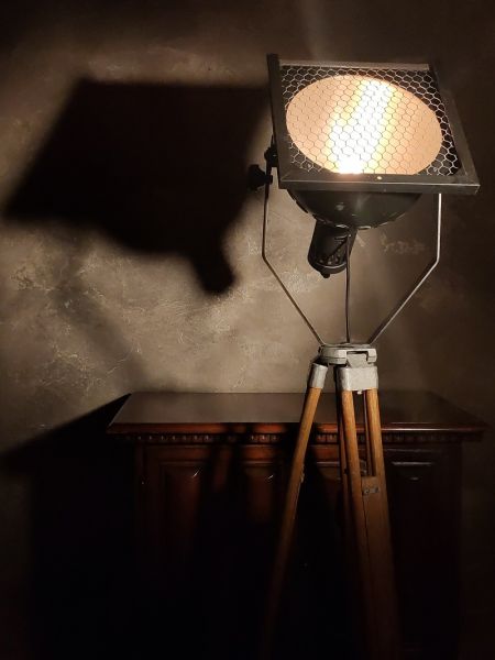 Faro da teatro vintage con frontale quadrato, Cecoslovacchia anni '60