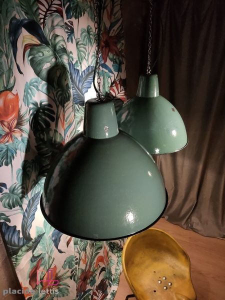 Splendide lampade, grande formato, bellissimo smalto originale