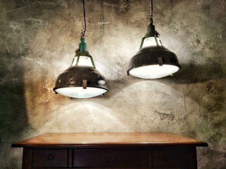 Lampada industriale anni '70 - Colore nero