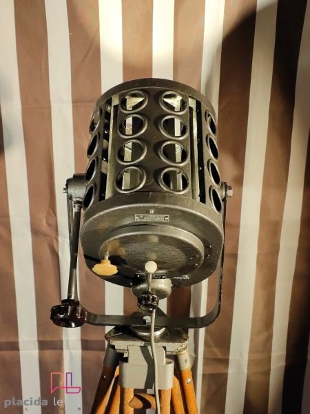Faro da teatro vintage originale con fori di aerazione, anni '60