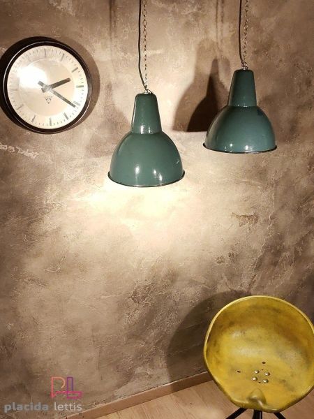 Lampada a sospensione vintage verde a collo lungo, Polonia anni '60