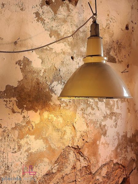 Lampada a sospensione vintage originale Mazdalux tortora, Inghilterra